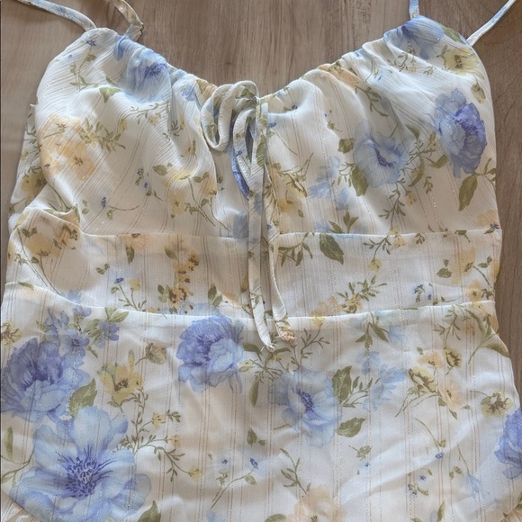 NEW Floral Ruffle Mini Dress - Picture 2 of 5